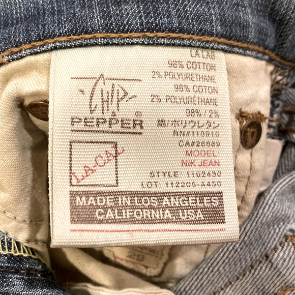 Chip & Pepper “Model Nik” Skinny Jeans Extra Long Size 29 (Fits more like 28) - Picture 5 of 5